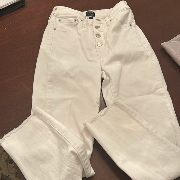 White J Crew stretchy jeans - Picture 2 of 5